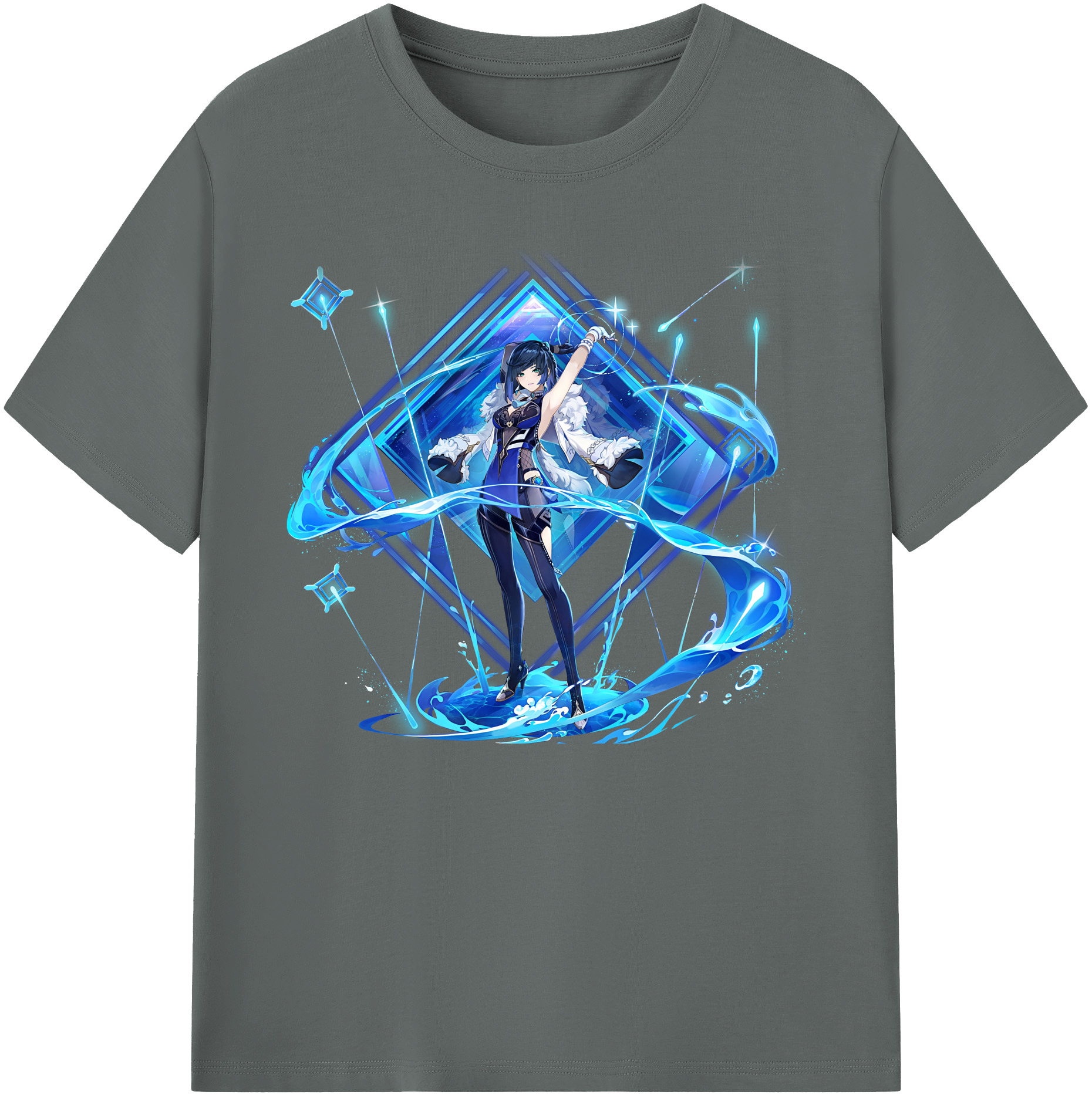 げんし神 夜兰 やらん genshin Yaran 綿100％ メンズ半袖Tシャツ｜肌触りやわらか＆通気性